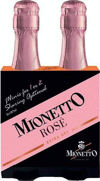 Mionetto Prosecco Rose 187ml 2 Pk (187ml)